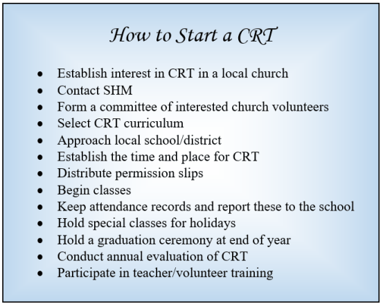 How to Start a CRT new